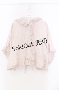 PINK HOUSE / サテンプチリボンフードカーディガン【お直しあり】  ピンク O-25-11-30-016-LO-BL-IG-OS