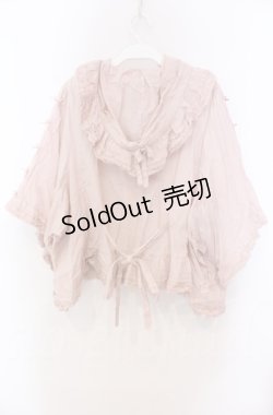 画像4: PINK HOUSE / サテンプチリボンフードカーディガン【お直しあり】  ピンク O-25-11-30-016-LO-BL-IG-OS