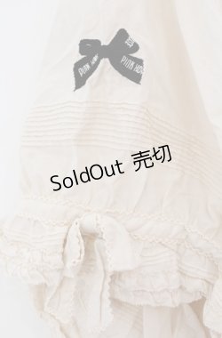 画像3: PINK HOUSE / リボン刺繍フリルタックブラウス【お直しあり】  アイボリー O-25-11-30-018-LO-BL-IG-OS