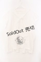 WONDERFUL WORLD / プリントポケットセーラープルブラウス【お直しあり】  アイボリー O-25-11-30-019-LO-BL-IG-OS