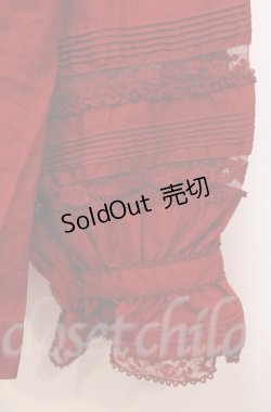 画像3: WONDERFUL WORLD / タックフリルAラインブラウス  アカ O-25-11-30-020-LO-BL-IG-OS