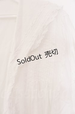 画像3: WONDERFUL WORLD / セーラーブラウスカーディガン【お直しあり】  シロ O-25-11-30-021-LO-TO-IG-OS