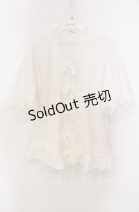 WONDERFUL WORLD / ダブルスリーブブラウス  シロ O-25-11-30-022-LO-BL-IG-OS