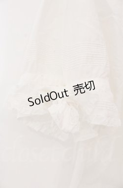 画像3: WONDERFUL WORLD / ダブルスリーブブラウス  シロ O-25-11-30-022-LO-BL-IG-OS