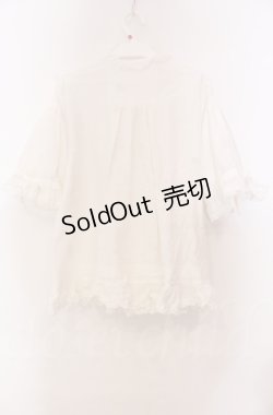 画像4: WONDERFUL WORLD / ダブルスリーブブラウス  シロ O-25-11-30-022-LO-BL-IG-OS