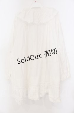 画像4: KANEKO ISAO / フリルタックブラウス【お直しあり】  シロ O-25-11-30-023-EL-BL-IG-OS