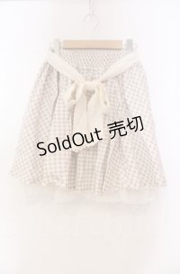 axes femme / ギンガムチェック柄スカート M キナリ O-25-11-30-024-AX-SK-OW-OS