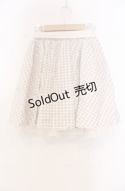 画像3: axes femme / ギンガムチェック柄スカート M キナリ O-25-11-30-024-AX-SK-OW-OS