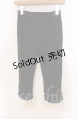 axes femme / 裾レース＆リボン使いレギンス M クロ O-25-11-30-025-AX-PA-OW-OS
