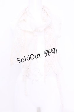 画像1: axes femme / ニットフリルストール  オフ O-25-12-01-037-AX-ZA-IG-OS