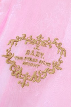 画像2: BABY,THE STARS SHINE BRIGHT / ドレスカバー  ピンク O-25-12-01-038-BA-ZA-IG-OS