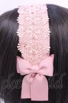 画像2: m petit by misako / TT*AMレースカチューシャ  ピンク O-25-12-01-043-LO-AC-IG-ZT486F006 (2)