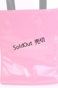 画像2: Angelic Pretty / 2024年 ファッションショーノベルティ ショッパー風トートバッグ  ピンク×クロ O-25-12-01-004-AP-ZA-IG-ZT500