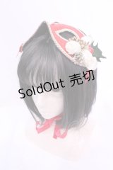 ATELIER　Ruby / クリスマスデザインマスケラヘッドドレス  アカ O-25-12-01-047-EL-AC-IG-OS