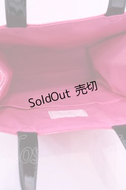 画像3: Angelic Pretty / 2024年 ファッションショーノベルティ ショッパー風トートバッグ  ピンク×クロ O-25-12-01-004-AP-ZA-IG-ZT500
