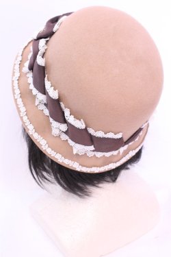 画像3: Innocent World / リボンクロッシェハット  ベージュ O-25-12-01-051-IW-AC-IG-OS