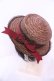 画像2: ALICE and the PIRATES / ラブヴォヤージュカンカン帽  ブラウン系×ワイン O-25-12-01-053-PA-AC-IG-OS (2)
