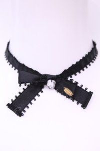 Angelic Pretty / Jewelry Ribbonチョーカー  クロ O-25-12-01-057-AP-AC-IG-OS