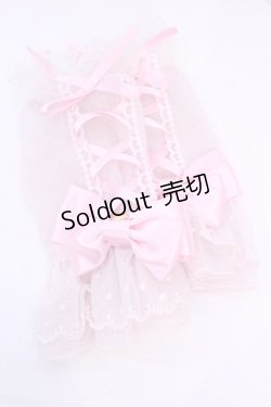 画像1: Angelic Pretty / レースアップDollアームウォーマー  ピンク O-25-12-01-059-AP-ZA-IG-OS