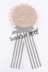 TiTi / こんがりビスケットのロゼットブローチ  ブラウン×オフ O-25-12-01-060-LO-AC-IG-OS