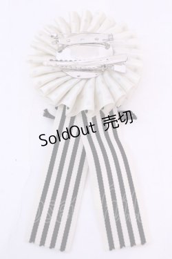 画像2: TiTi / こんがりビスケットのロゼットブローチ  ブラウン×オフ O-25-12-01-060-LO-AC-IG-OS