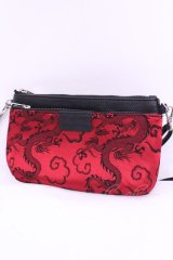 Qutie Frash / ノベルティジャガードミニバッグ  レッド O-25-12-01-007-QU-BG-IG-ZT334