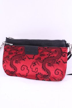 画像1: Qutie Frash / ノベルティジャガードミニバッグ  レッド O-25-12-01-007-QU-BG-IG-OS