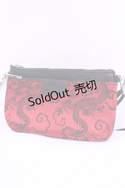 画像1: Qutie Frash / ノベルティジャガードミニバッグ  レッド O-25-12-01-007-QU-BG-IG-ZT334