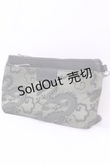 Qutie Frash / ノベルティジャガードミニバッグ  グリーン O-25-12-01-008-QU-BG-IG-ZT1209D