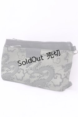 画像1: Qutie Frash / ノベルティジャガードミニバッグ  グリーン O-25-12-01-008-QU-BG-IG-ZT1209D