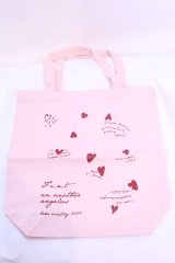 Fi.n.t / ノベルティトートバッグ  ピンク O-25-12-01-010-CA-BG-OW-ZT334