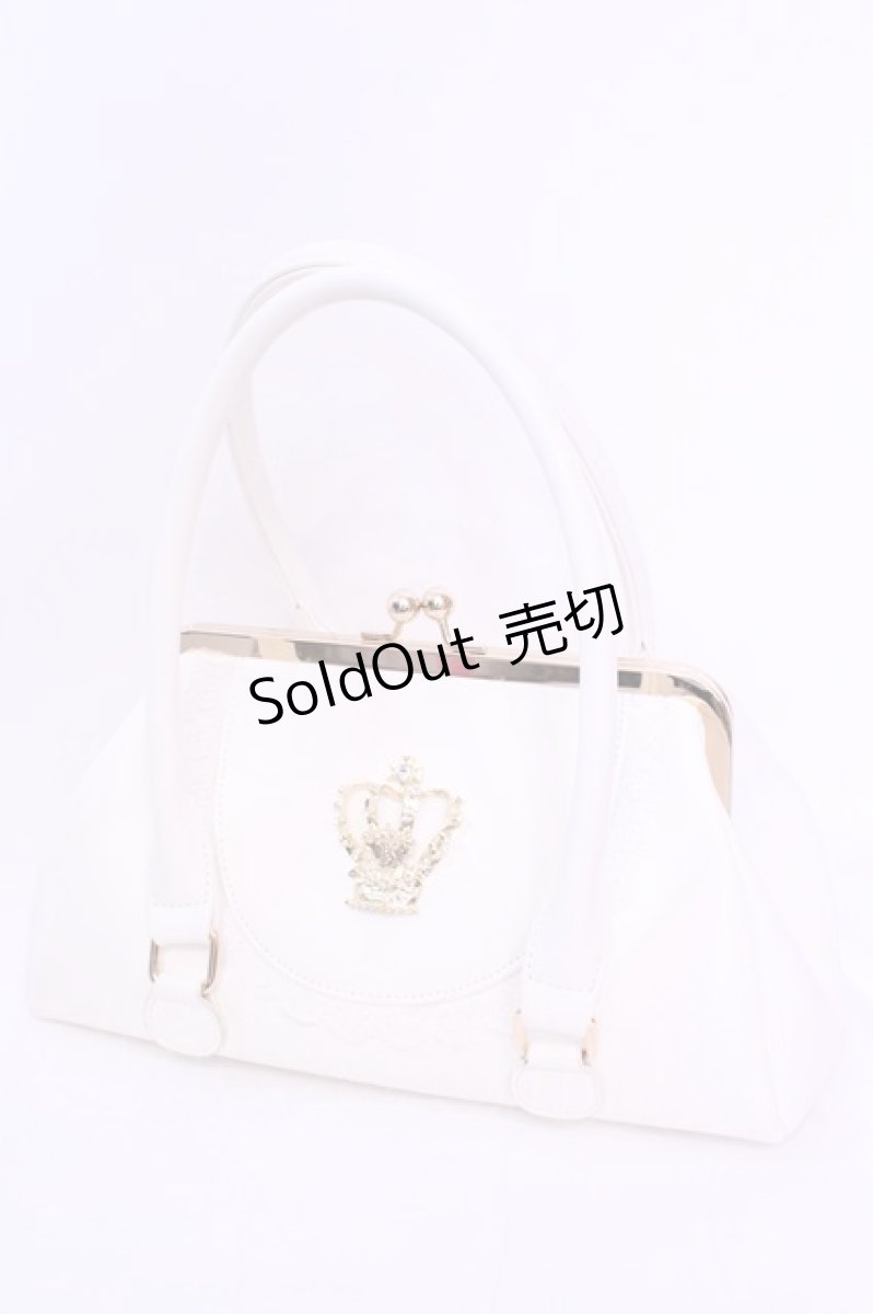 画像1: BABY,THE STARS SHINE BRIGHT / 王冠ガマ口BAG  シロ O-25-12-01-016-BA-BG-IG-OS (1)