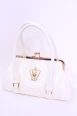 画像1: BABY,THE STARS SHINE BRIGHT / 王冠ガマ口BAG  シロ O-25-12-01-016-BA-BG-IG-OS (1)