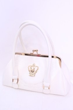 画像1: BABY,THE STARS SHINE BRIGHT / 王冠ガマ口BAG  シロ O-25-12-01-016-BA-BG-IG-OS