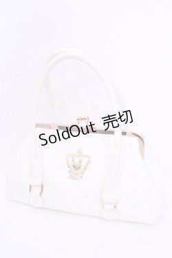 画像1: BABY,THE STARS SHINE BRIGHT / 王冠ガマ口BAG  シロ O-25-12-01-016-BA-BG-IG-OS
