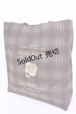 画像1: ROSE ROUSE / タテ型チェック柄トート  ブラウン O-25-12-01-018-LO-BG-IG-ZT334