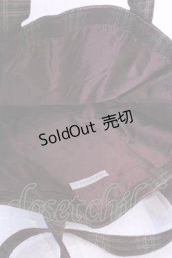 画像3: ROSE ROUSE / タテ型チェック柄トート  ブラウン O-25-12-01-018-LO-BG-IG-ZT334