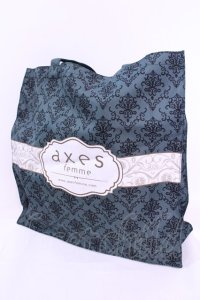 axes femme / フラワーパネル柄トートバッグ  グリーン O-25-12-01-020-AX-BG-IG-ZT334
