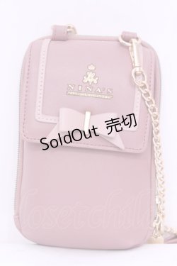 画像1: m petit by misako / NINA′Sスマホショルダーバッグ  ピンク O-25-12-01-003-LO-BG-IG-OS