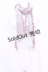 axes femme / 小花×チュールストール  オフ O-25-12-01-027-AX-ZA-IG-OS