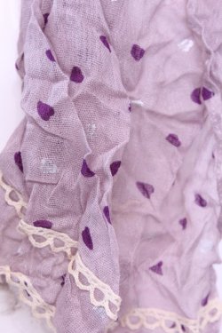 画像2: axes femme / ハートドットストール  ラベンダー O-25-12-01-032-AX-ZA-IG-OS