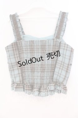 画像3: axes femme / タータンチェック編上ビスチェ  ミント O-25-12-02-032-AX-TO-IG-OS