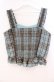 画像3: axes femme / タータンチェック編上ビスチェ  ミント O-25-12-02-032-AX-TO-IG-OS (3)