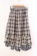 画像2: axes femme / チェックフィッシュテールスカート  ネイビー×ベージュチェック O-25-12-02-034-AX-SK-IG-OS (2)