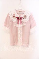 Amavel / 喫茶アマベルのアフタヌーン・ティーブラウス  ピンク O-25-12-02-036-CA-BL-IG-OS