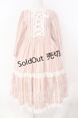 画像1: marcHenTica / フラワーガーデンワンピース  ピンク O-25-12-02-038-LO-OP-IG-OS