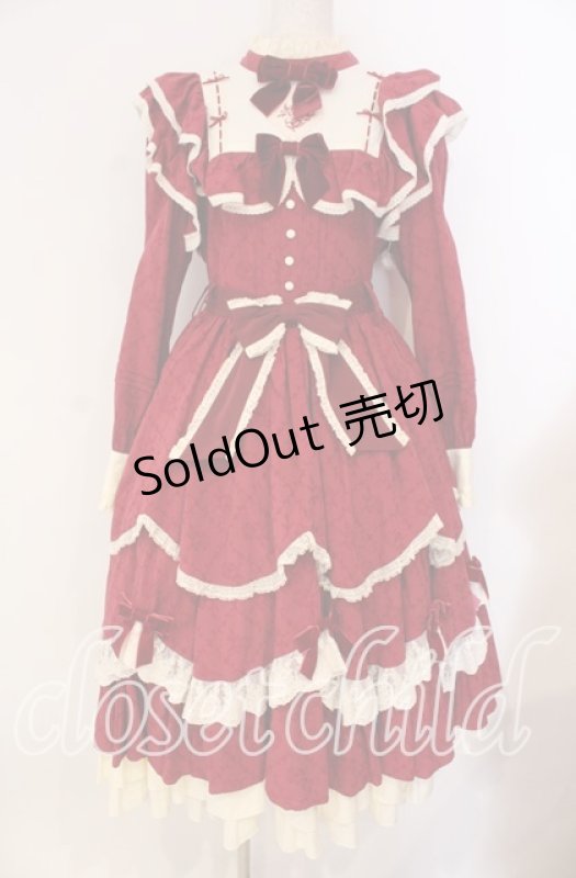 画像1: Hoshibako Works / 西洋人形魔法ワンピース  アカ×生成り O-25-12-02-040-LO-OP-IG-OS (1)