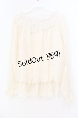 画像3: LIZ LISA / チュール切替プルオーバー  生成り O-25-12-02-004-LO-TO-IG-OS