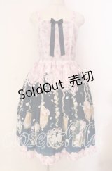 axes femme kawaii / ブルーミングガーデンジャンパースカート  ネイビー O-25-12-02-043-AX-OP-IG-OS