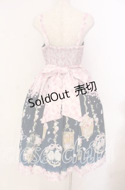 画像5: axes femme Kawaii / ブルーミングガーデンジャンパースカート  ネイビー O-25-12-02-043-AX-OP-IG-OS